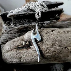 Solid sterling silver handmade pendant