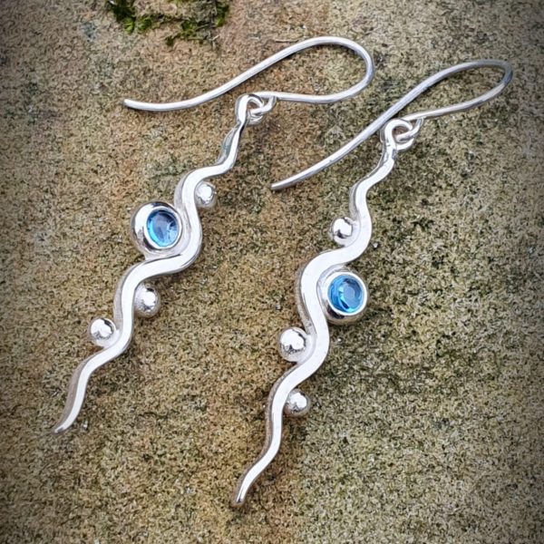 Flow Drop Earrings by Rob Morris - Image 2