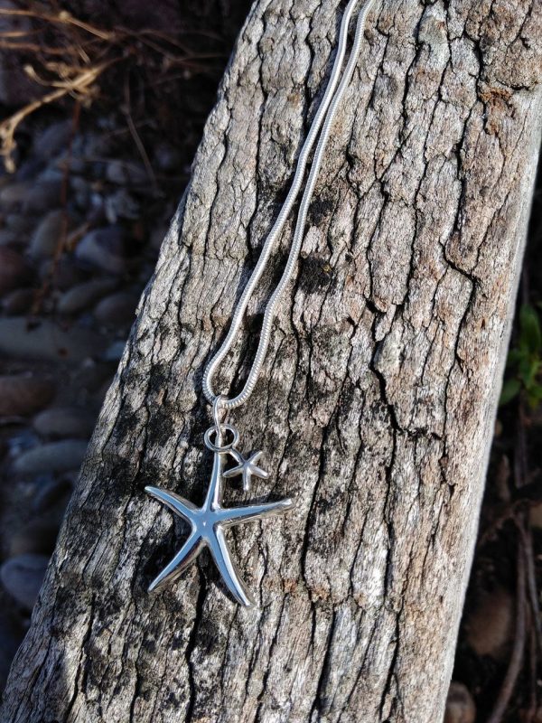 Starfish Pendant Necklace - with Baby Starfish by Rob Morris