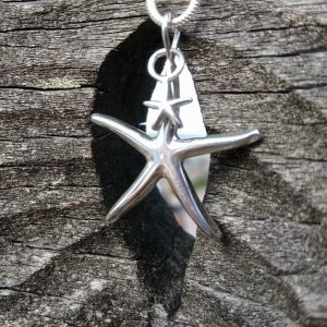 Starfish Pendant Necklace - with Baby Starfish by Rob Morris