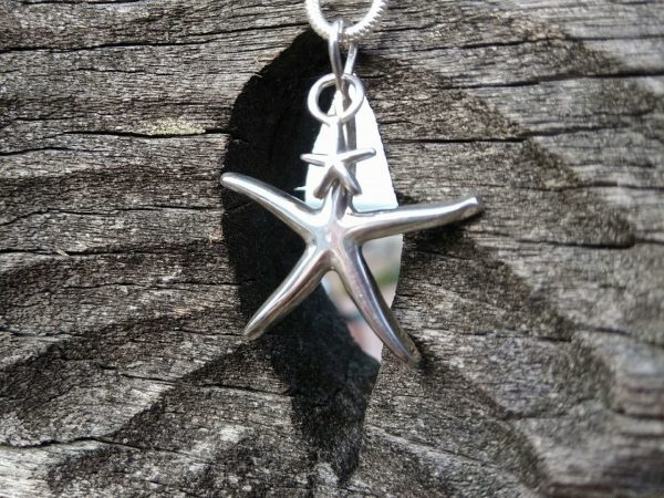 Starfish Pendant Necklace - with Baby Starfish by Rob Morris