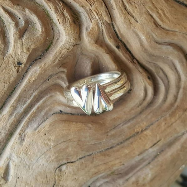 Small Amor Ring in solid silver by Rob Morris