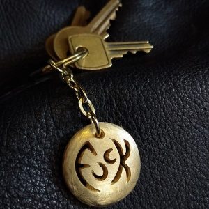 St. Christophuck Medallion Keyring by Rob Morris