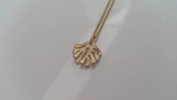 Small Kelp Pendant Necklace in Gold by Rob Morris